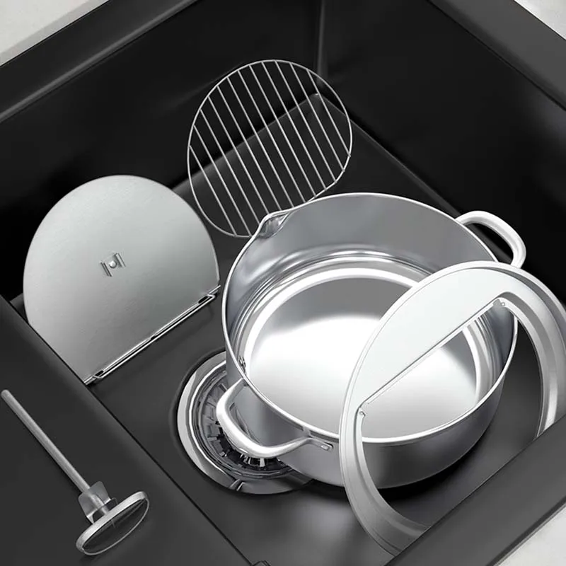 304 фритюрница из нержавеющей стали премикс для мелкие бытовые с двумя решетками