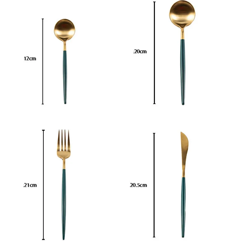 Набор столовых приборов из нержавеющей стали в скандинавском стиле 304|Столовые