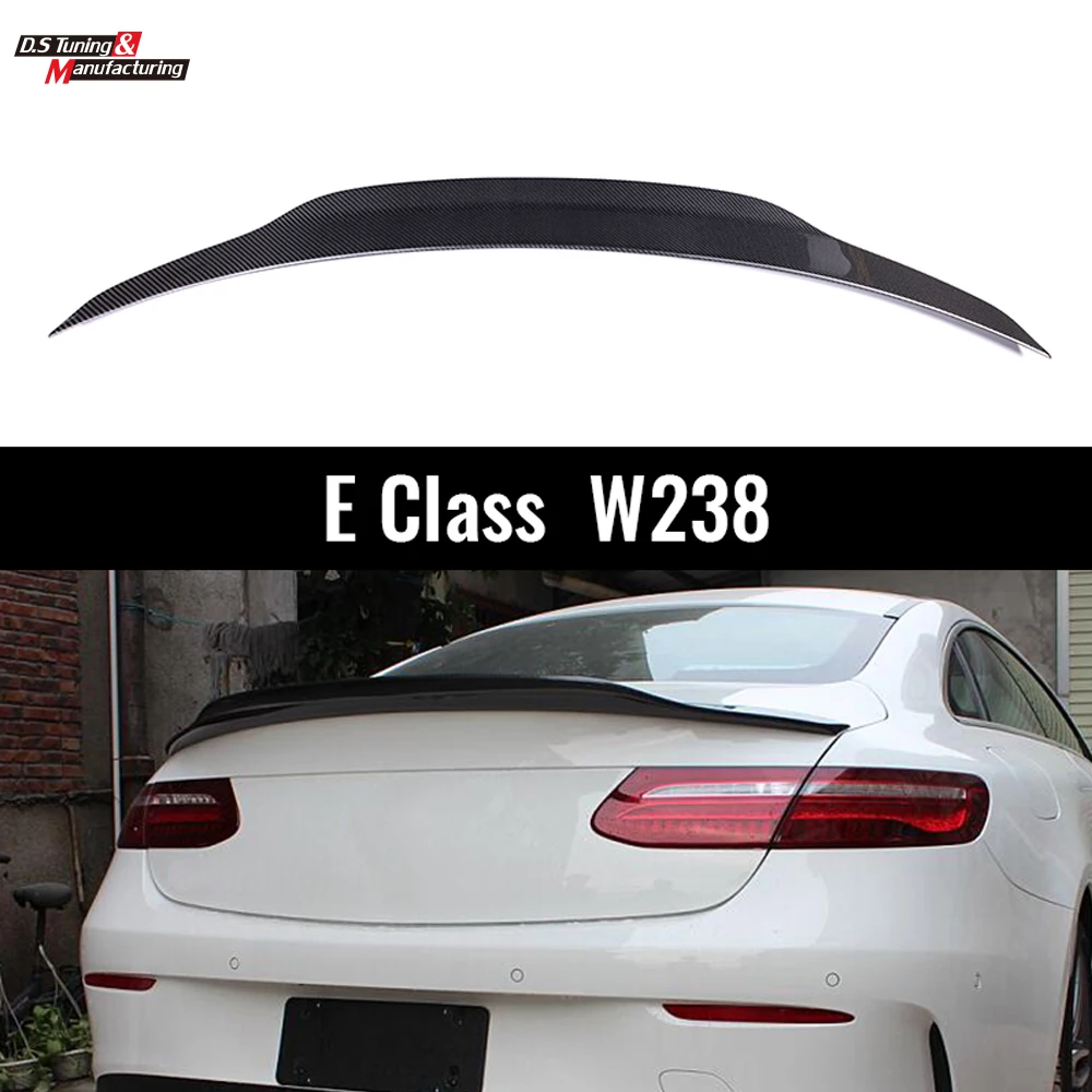 

Спойлер из углеродного волокна для E Class Coupe C238 W238 2017-2018 крышка багажника Задняя Крышка багажника