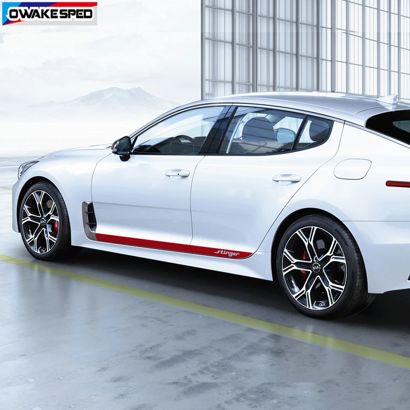 Наклейка на боковую дверь автомобиля для KIA Stinger украшение кузова Виниловая