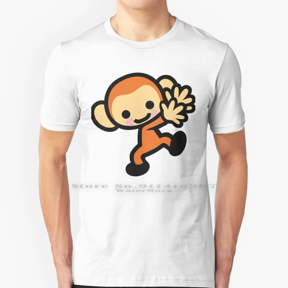 Футболка с ритмом неба обезьянка 100% чистый хлопок Nintendo ритм рай видеоигры |