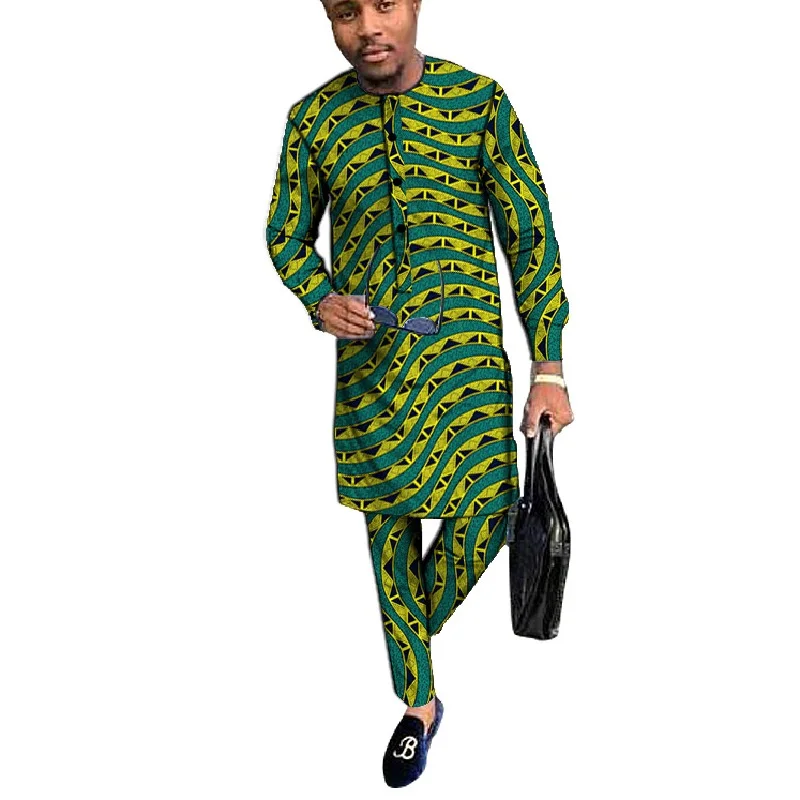 Африканский Традиционный Костюм длинная рубашка мужская одежда Дашики модные
