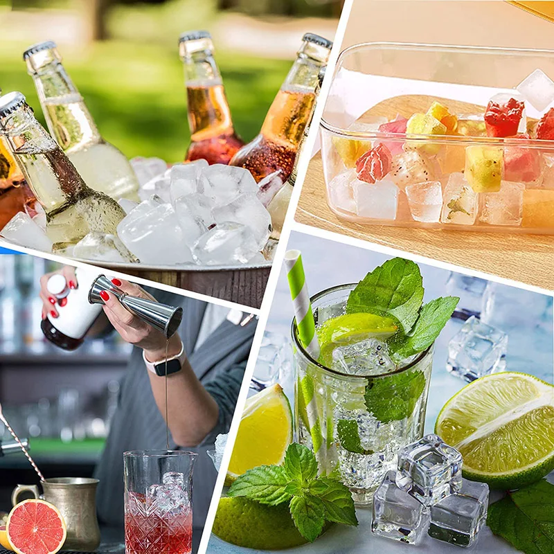 

37 Cubes Ice Mold Honeycomb Ice Cream Tray Tools Reusable Silicone for Party Bar Whiskey Cocktail Cold Drink Tools