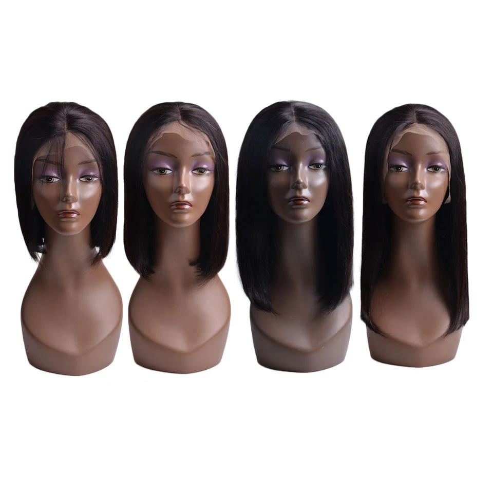 13*4 парики из натуральных волос на кружеве малайзийские волосы Remy короткий парик