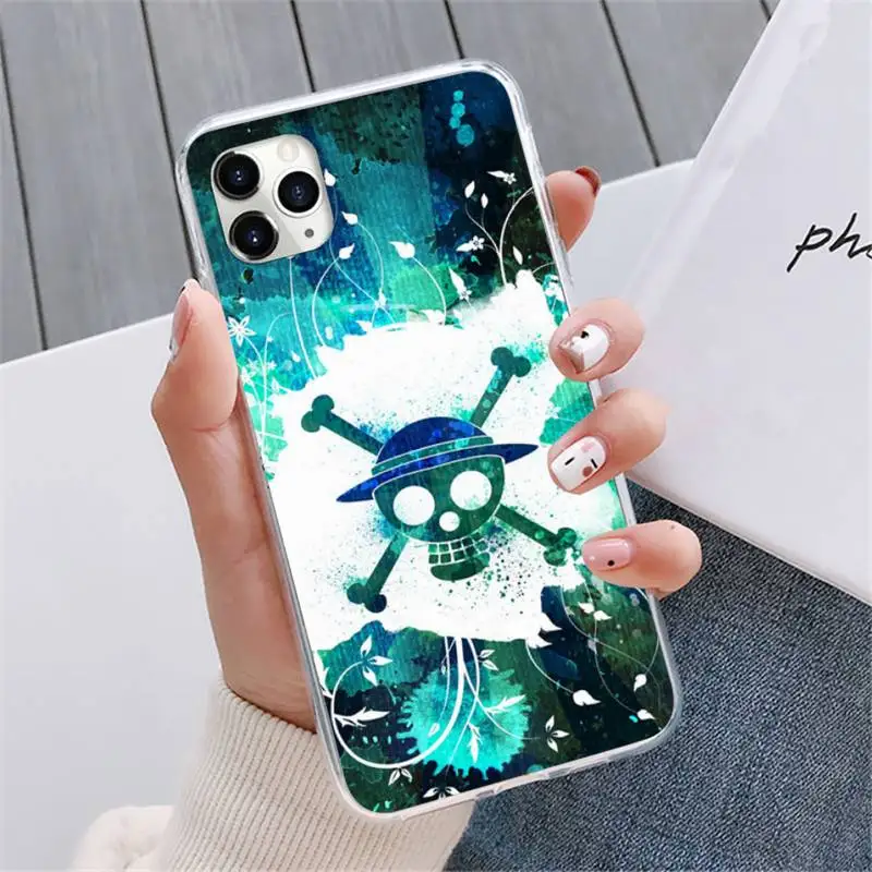 

One Piece Luffy Anime Tempered Phone Case For iphone 12 5 5s 5c se 6 6s 7 8 plus x xs xr 11 pro max mini