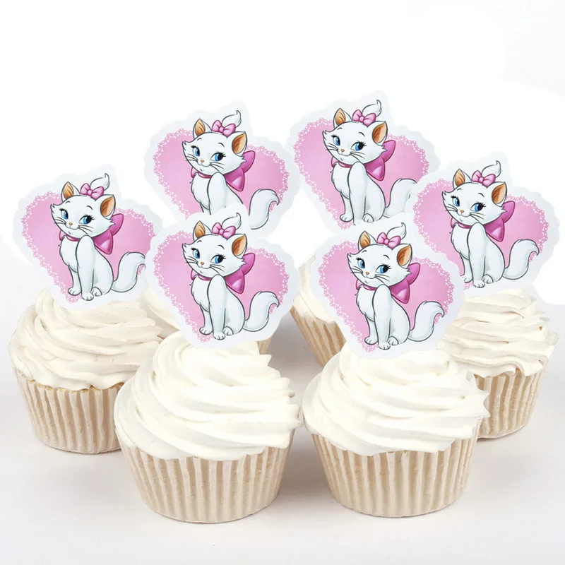 50 шт. милая кошка Мэри Принцесса Ариэль панда принадлежности для вечеринок