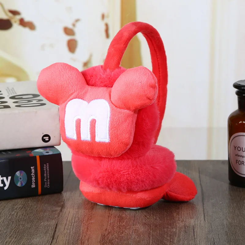Милые наушники с героями мультфильмов Микки Маус зимние модные головные уборы