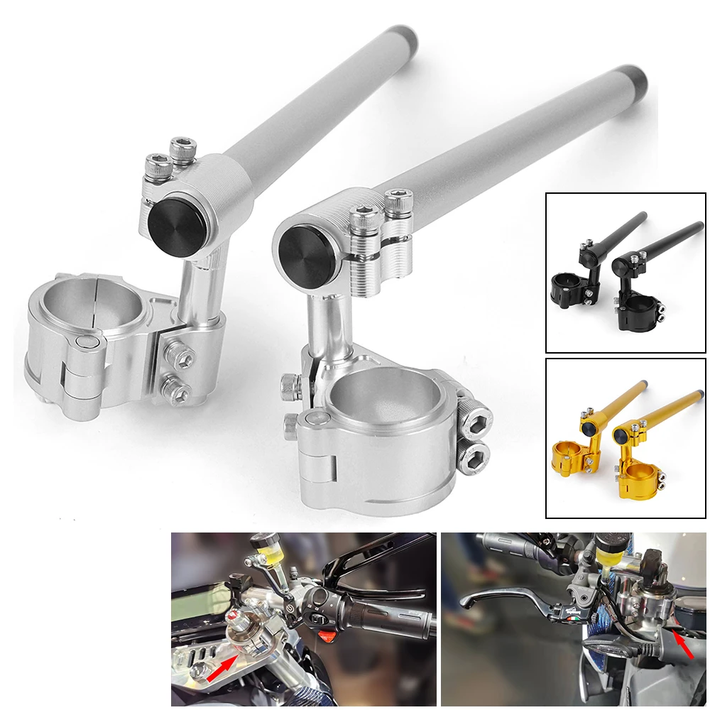

37 мм, 45 мм, 51 мм, 52 мм, 58 мм, ЧПУ, для гонок на мотоцикле, приподнятый зажим выше, регулируемая ручка руля, стержень, вилка, зажим
