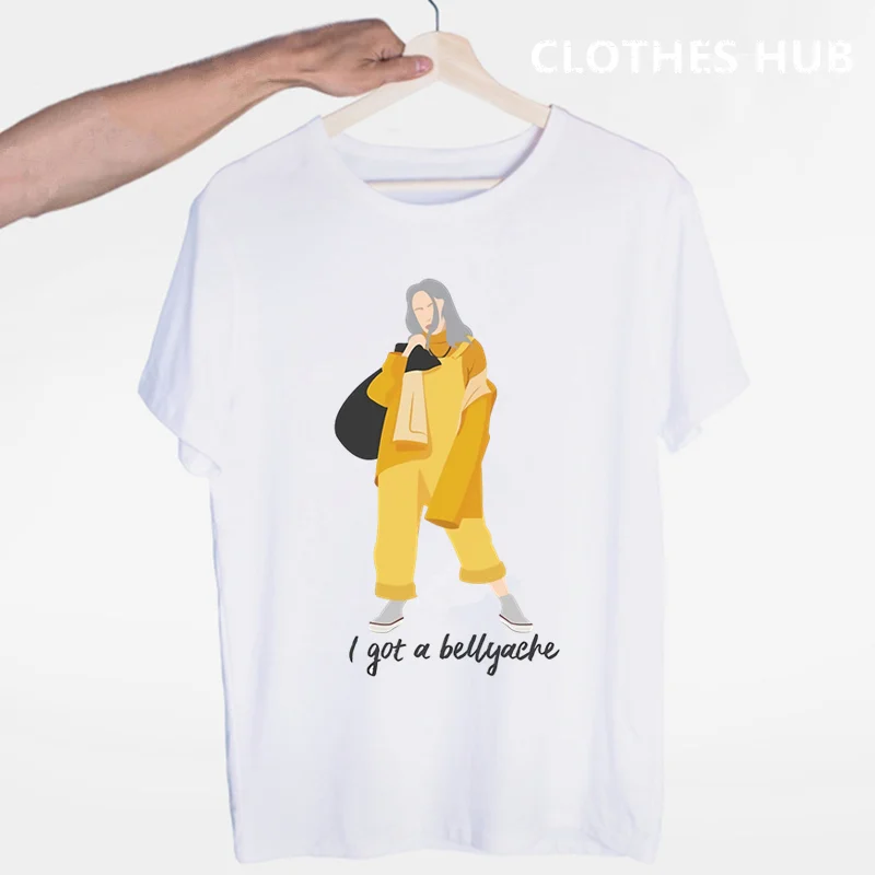 Billie Eilish футболка с круглым вырезом и короткими рукавами Летняя Повседневная модная футболка унисекс для мужчин и женщин