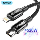 Кабель Elough USB C, 20 Вт, для iPhone 13, 12, 11 Pro Max, XR, 8, быстрая зарядка, PD, для iPhone, iPad, MacBook, кабель для передачи данных