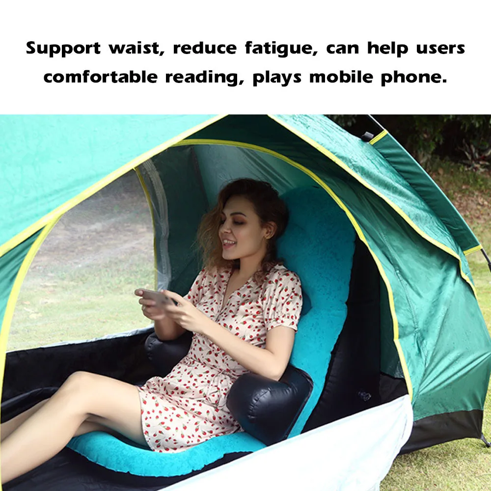 

Inflatable Mobile Game Waist Cushion Outdoor Seats With Armrest Leisure Chair Outdoor Fishing Cushion Inflatable Sofa Rest