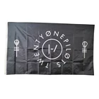 Флаг Twenty One Pilots, 3 Х5 футов, развевающийся баннер для украшения дома или на улице, полиэстер