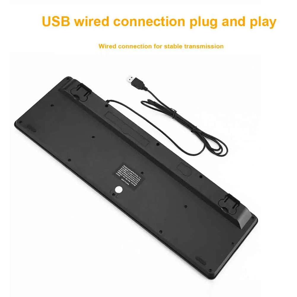 Механическая квадратная клавиатура с подсветкой USB-кабель 108 клавиш | Компьютеры