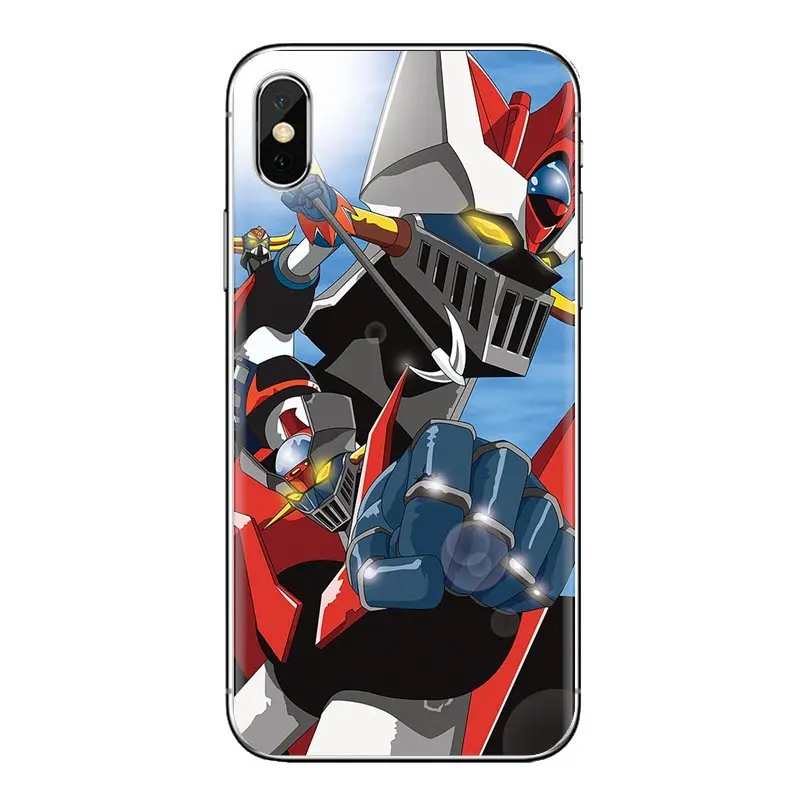 Для samsung Galaxy S2 S3 S4 S5 мини S6 S7 край S8 S9 Plus Note 2 3 4 5 8 Coque Fundas мультфильм Mazinger Z прозрачный
