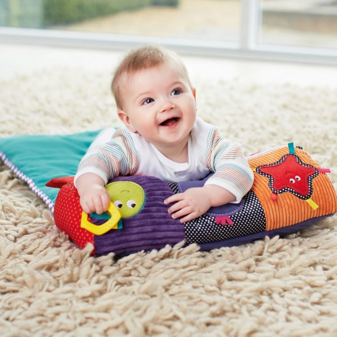 Коврик для ползания во время живота малышей коврик игр роликовая Подушка детский