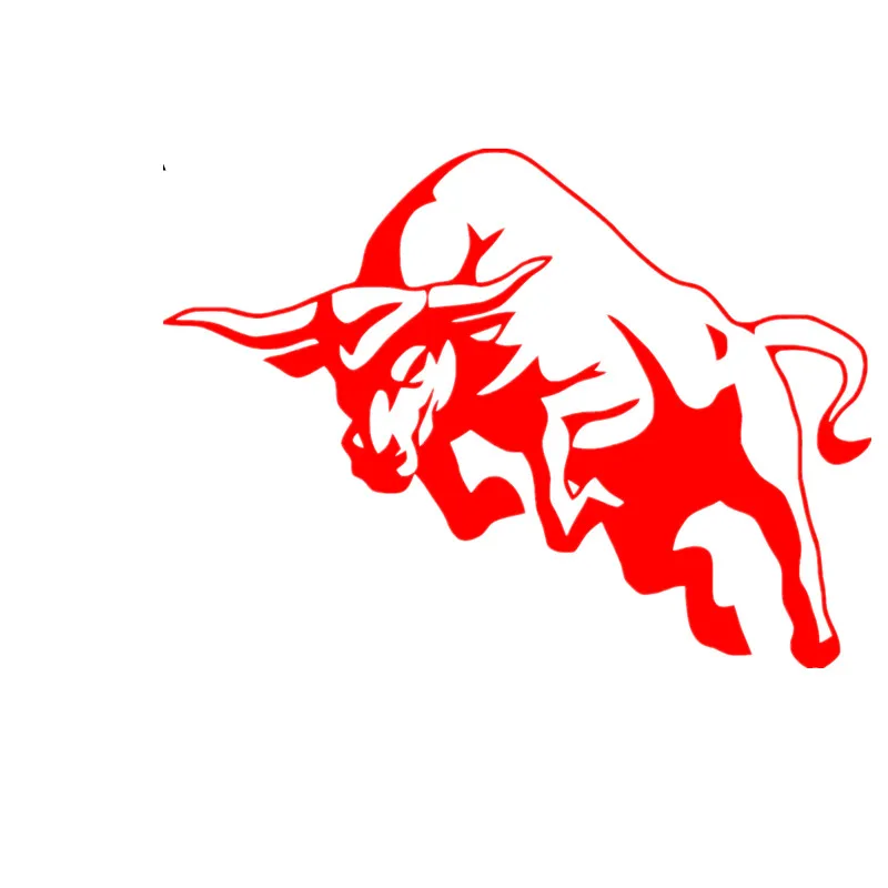 

BoutiqueSticker angry bull funnyand Decals Cover Scratches for Bumper Bodywork Windshield Suv Decoration kk20*15cm