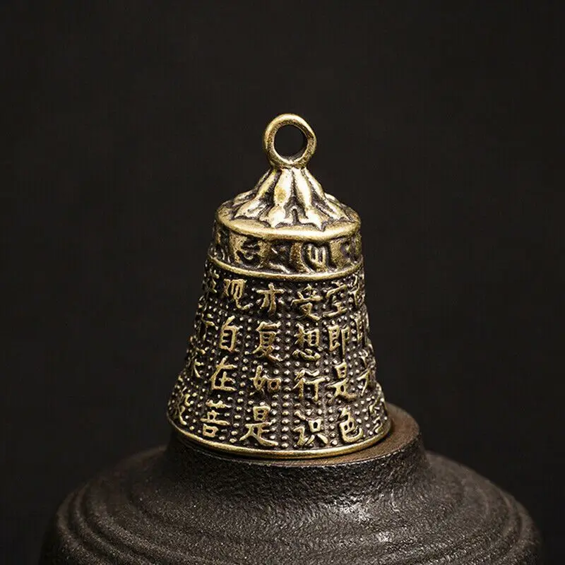 

Decoration Guanyin China's Brass Copper MINI Bell Sculpture Pray Buddha Bell