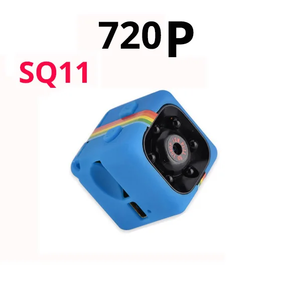 720P SQ11 BLUE SQ11 мини камера 1080P Mirco камера Спорт DV Мини Инфракрасный монитор ночного видения Скрытая маленькая камера DV видео рекордер SQ cam - Цвет: 720P SQ11 BLUE