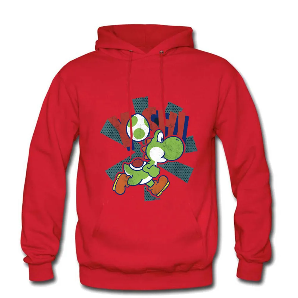 Мужская футбольная рубашка белая хип-хоп толстовка с принтом Йоши из 100% хлопка