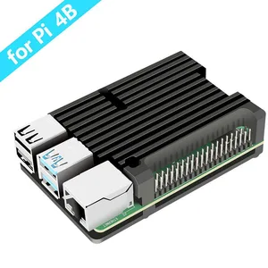 Чехол для Raspberry Pi 4 Model B алюминиевый, защитный корпус из Пассивного Охлаждения и алюминиевого сплава, металлический корпус для Raspberry Pi 4 Mod