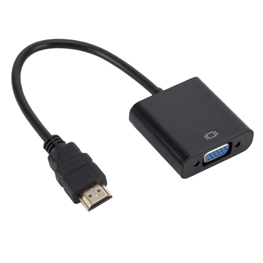 Кабель-адаптер HDMI-совместимый с VGA переходник папа в мама 1080P разъем 3 5 кабель AUX