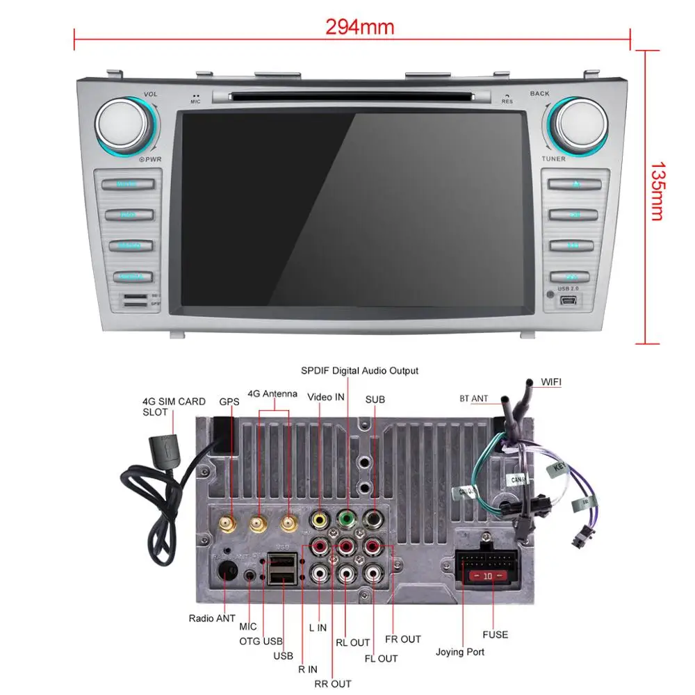 Автомобильная магнитола 8 &quot 2 Din Android стерео GPS головное устройство кассета для