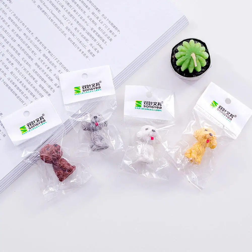 

Cartoon Dog Eraser Novelty Stationery Pencil Erasers For Kids Prize Cute Pencil erasers kawai Correction Supplies