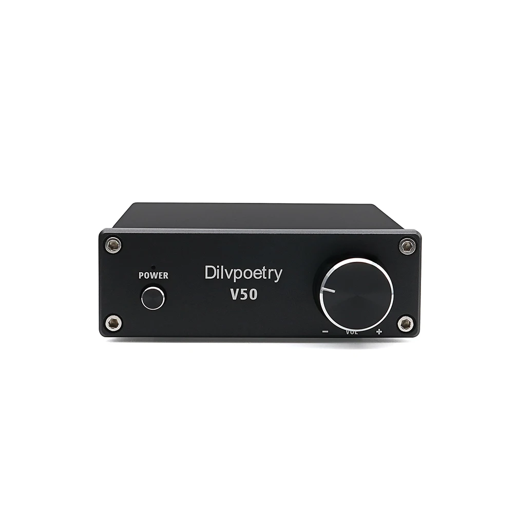 Dilvpoetry V50 мини 2,0 канальный Hi-Fi стерео аудио усилитель цифровой усилитель мощности с TPA3116D2 предусилитель 50 Вт источник питания
