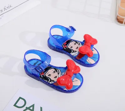 as pic Mini Melissa/Новинка года; прозрачные сандалии для девочек; летние сандалии с короной; милые детские сандалии Melissa; пляжная обувь; обувь для малышей; 13-18 см - Цвет: as pic