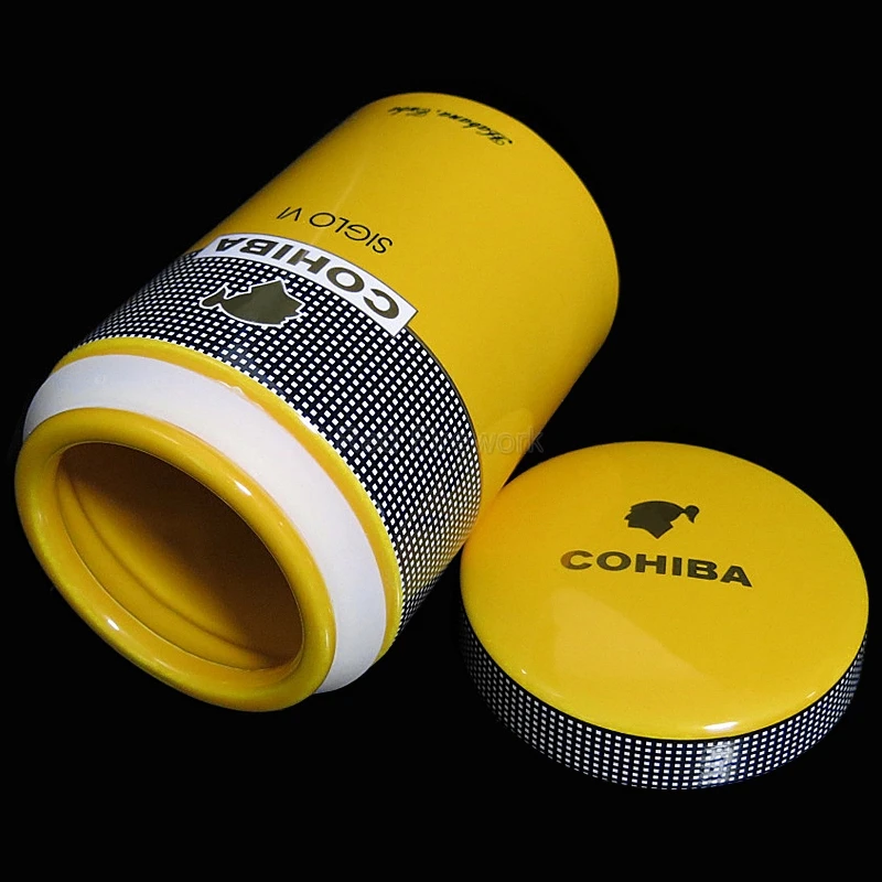 COHIBA профессиональная керамическая дорожная туба для сигар банка 5 10 пальцев