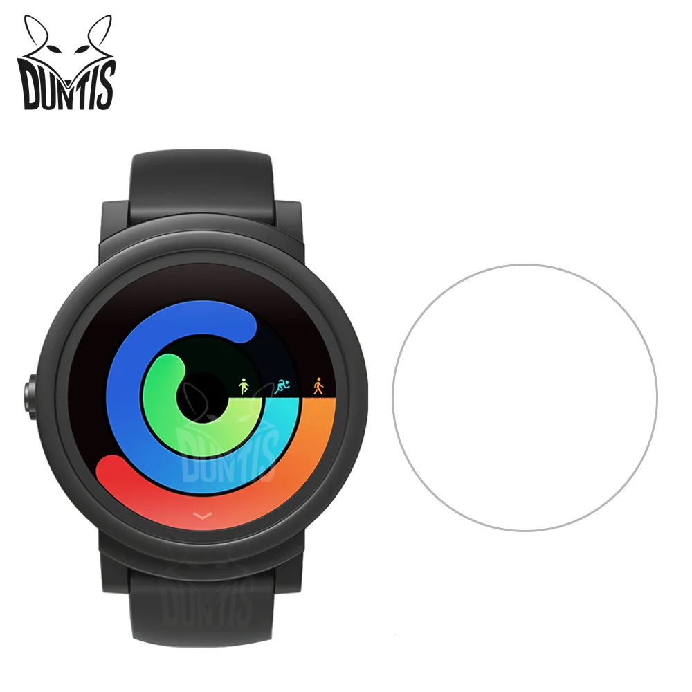 Защитное стекло Ticwatch E 2.5D Tempered Glass Screen Protector для умных часов Ticwatch E2, взрывозащищенный антицарапающийся прозрачный плен.