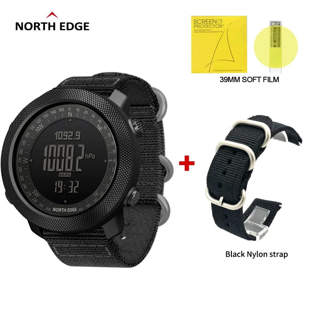 

APACHE North Edge smart watch Men sport smartwatch for Running Climbing Swimming Compass Altimeter Barometer waterproof 50m