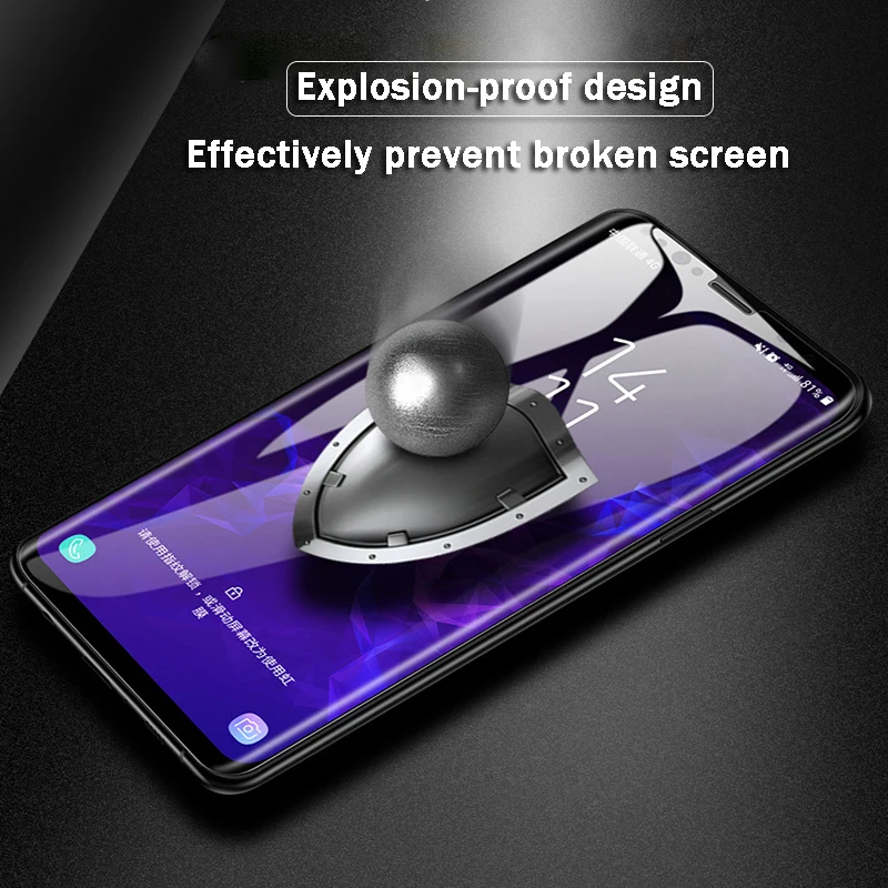 Закаленное УФ-стекло для Samsung s10e s10 S9 S8 S7 Edge 5D полностью жидкий клей Защита экрана