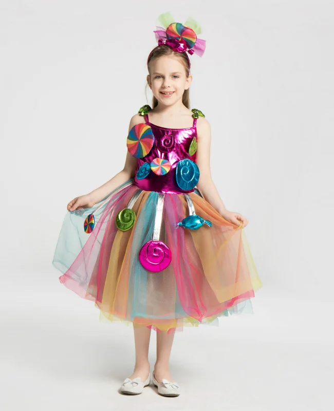 Детское платье для Хэллоуина яркое принцессы рождественское подарок девочек |