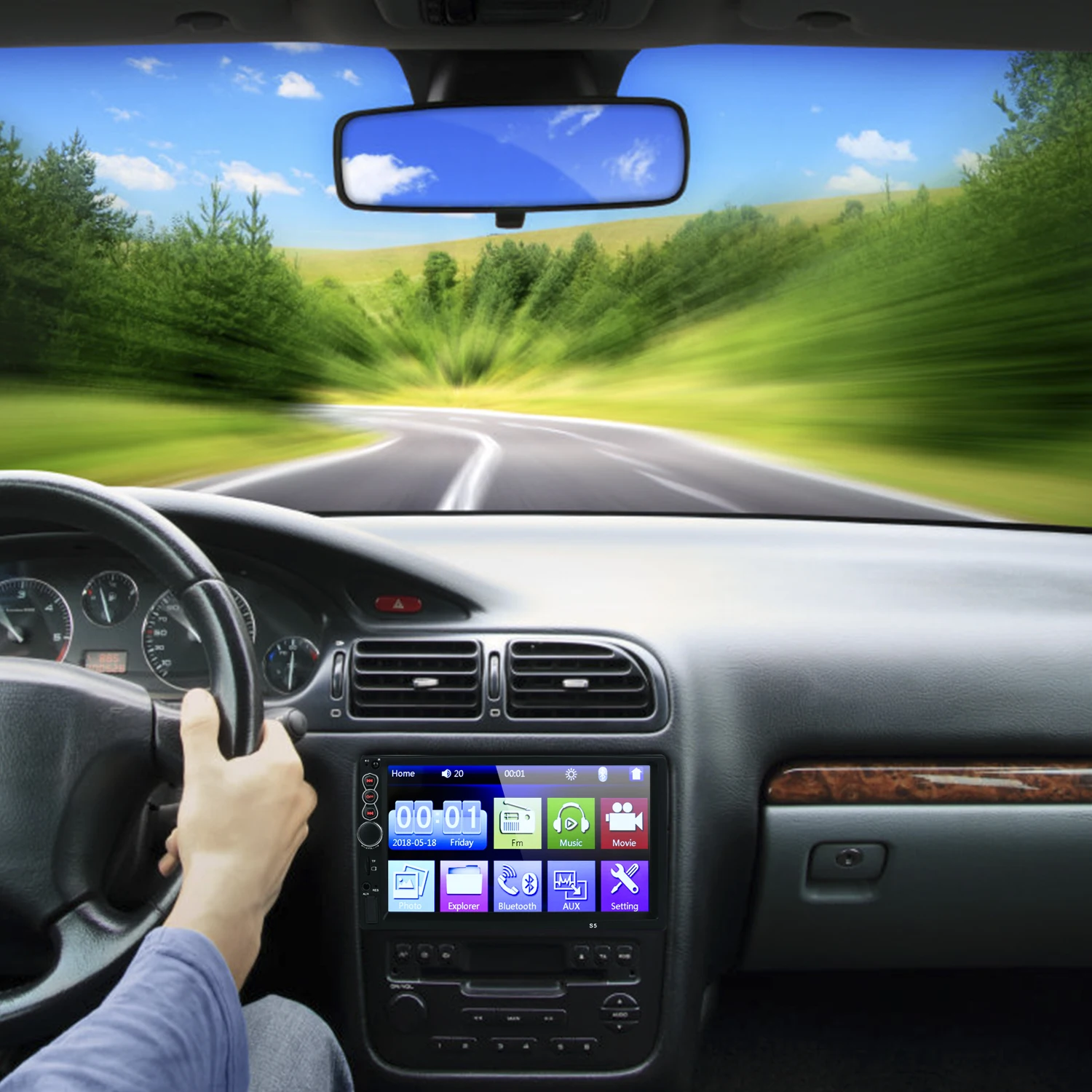 2 Din 7 дюймов ЖК сенсорный экран Авторадио Авто радио плеер Поддержка bluetooth Камера просмотра автомобиля аудио 2din Автомагнитола 7028