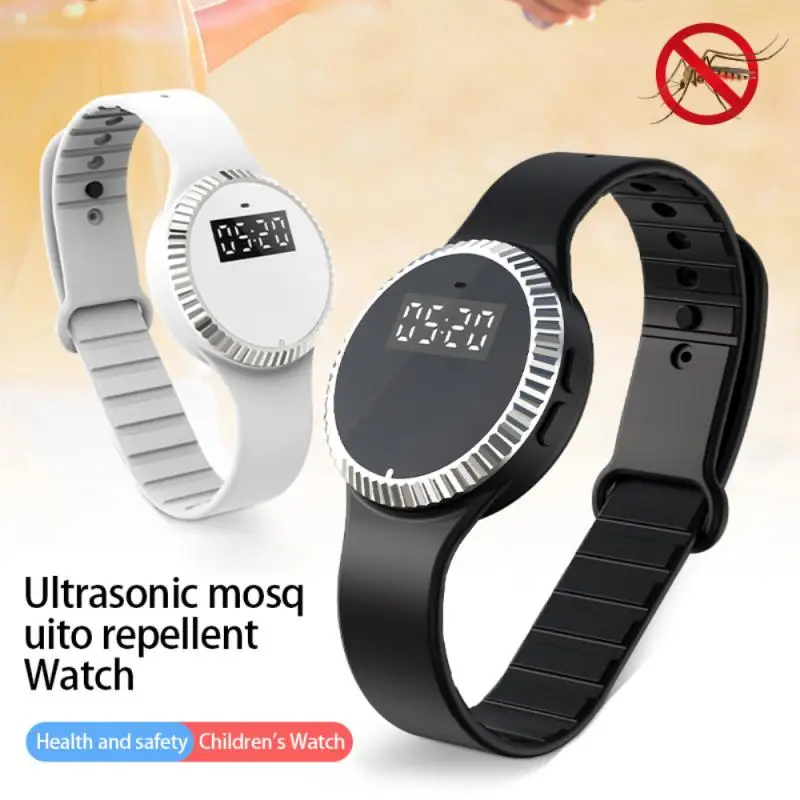 

New Ultrasonic Anti Mosquito Insect Bug Repellent Bracelet Watch Bands Waterproof Pest Insect Bracelet Ultrasound Outdoor Tool