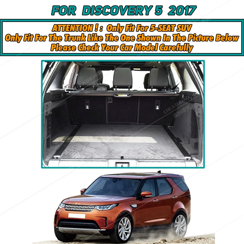Автомобильный коврик для багажника Land Rover Discovery 5 пять сидений 2017 с подкладкой