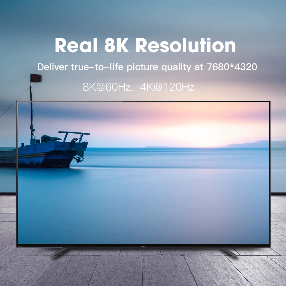 Ультравысокоскоростной HDMI кабель MOSHOU 2 1 8K 60 Гц 4K 120 3D HDR 48 Гбит/с HiFi eARC Dolby nafs HDCP2.2 для