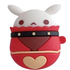 Силиконовый защитный чехол Genshin Impact Klee Ganyu Keqing Bomb Dango Cosplay для Airpods Pro, коробка для наушников, подарок на Рождество и день рождения