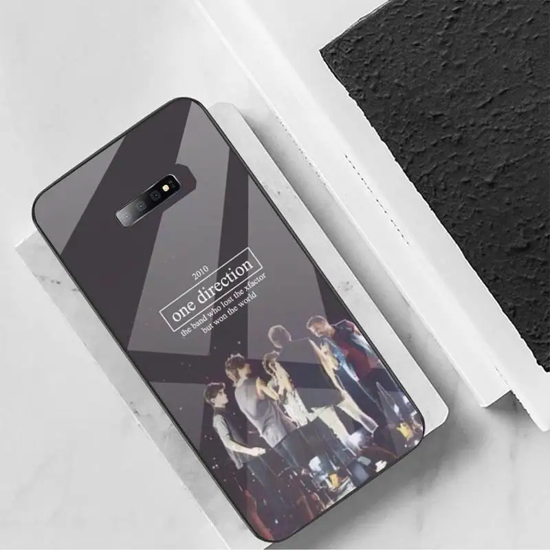 

One Direction Phone Case Tempered glass For Samsung S6 S7 edge S8 S9 S10 e plus note8 9 10 pro