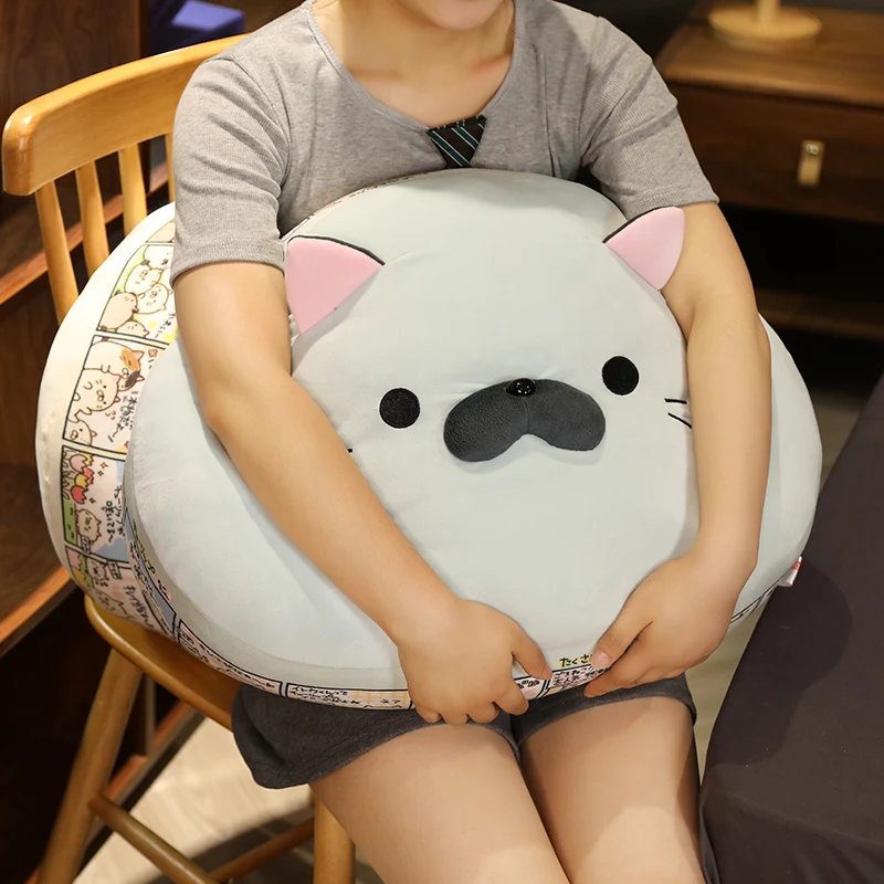 

50cm Sumikko gurashi Pillow Plush Cat Soft Round Pillow Cushion Sofa Bed Sleeping Pillow Cat Comfortable Pillow birthday Gifts