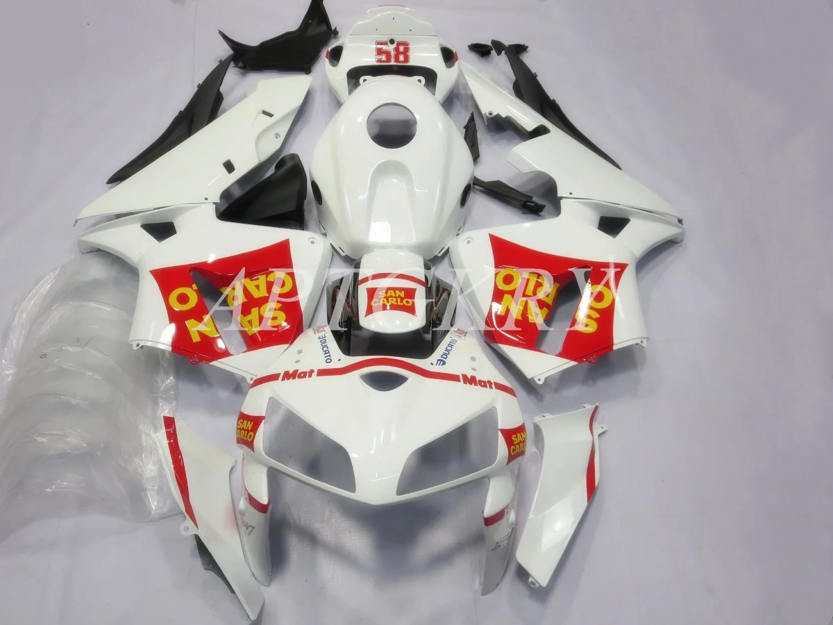 

New ABS Plastic Motorcycle Fairings Kit Fit For HONDA CBR600RR F5 2005 2006 05 06 Bodywork Set Custom Red White