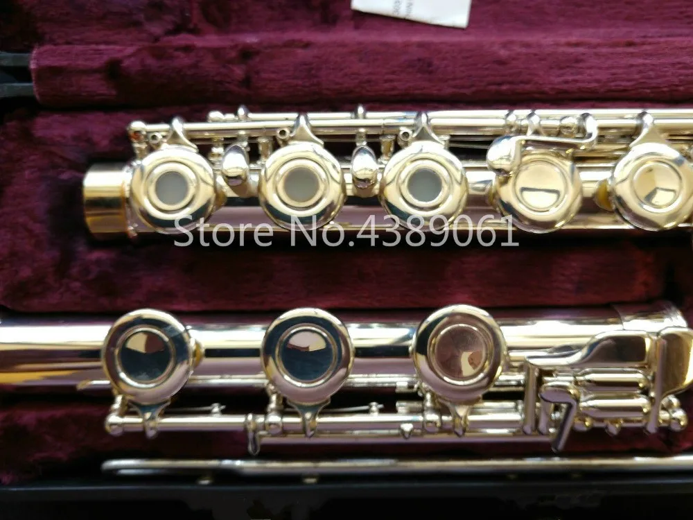 Горячая ARMSTRONG 303 C Tune Мельхиор трубка Посеребренная поверхность золотая пластина