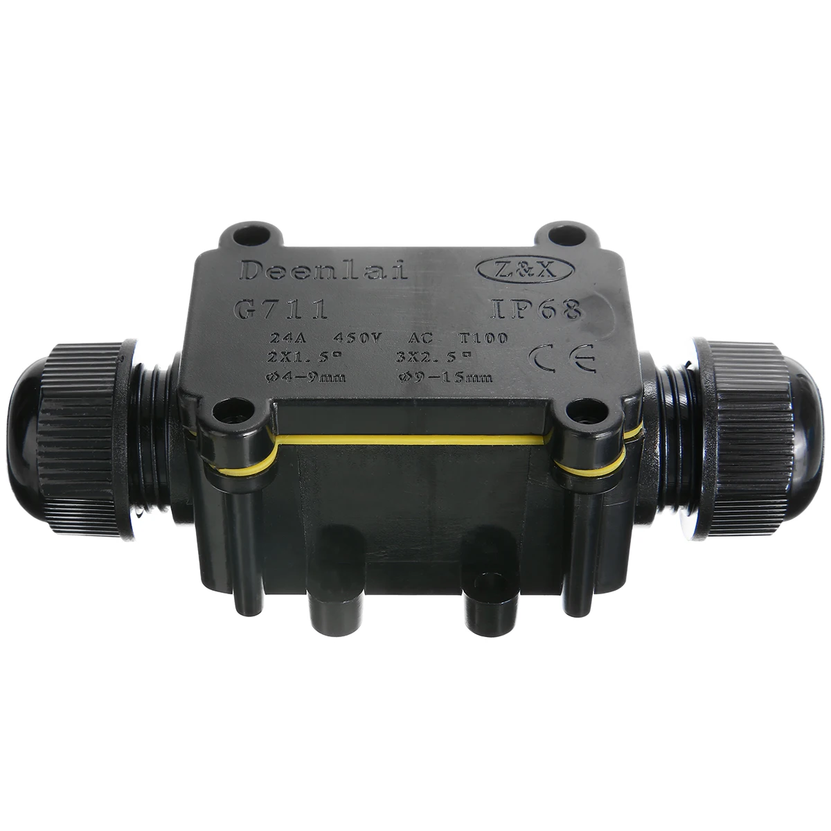 1 шт. черный распределительная коробка 2 Way Водонепроницаемый для распределиления