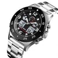 men digital watch luxury brand skmei stopwatch chronograph sport wristwatch fashion mens stainless steel bracelet alarm clock