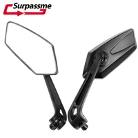 motorcycle rearview mirror universal bicycle side mirror with mount bracket clamp bike scooter e bike motorbike accessories