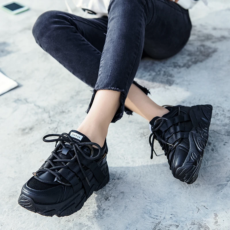 

Original Thick bottom Women's Fashion Sneakers Light Outdoor Women casual shoes Breathable Comfortable vulcanized shoes Hot Sale