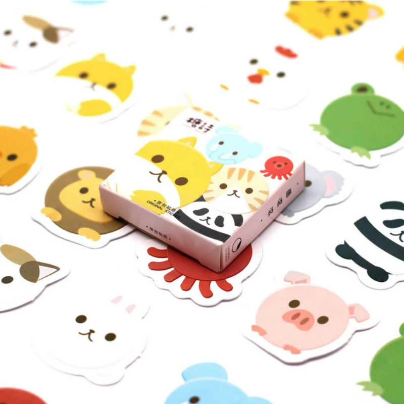 40 шт. наклейки с головой животного для автомобиля велосипеда мотоцикла телефона