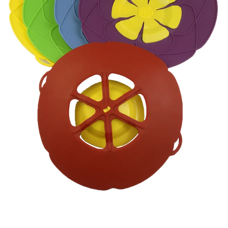 

Silicone Cookware Lids Flower shape Spill Stopper Cookware Anti-Overflow Plugging Pot Lid Household Kitchen Accessories Pots