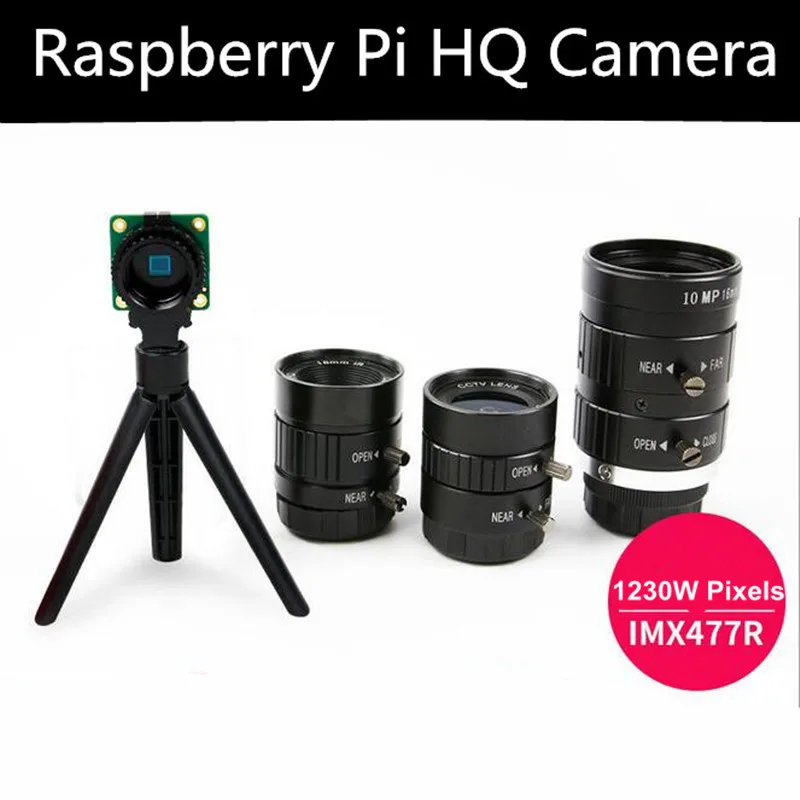 Raspberry Pi высокое качество камера 12.3MP IMX477 датчик поддерживает HQ с 16 мм телеобъектив